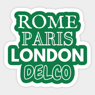 Delco Souvenir Shirt Sticker